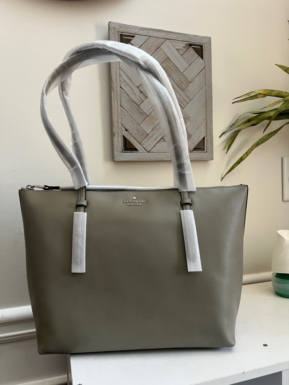 NWT kate spade Oyster Shell Pebble Leather All Day Tote